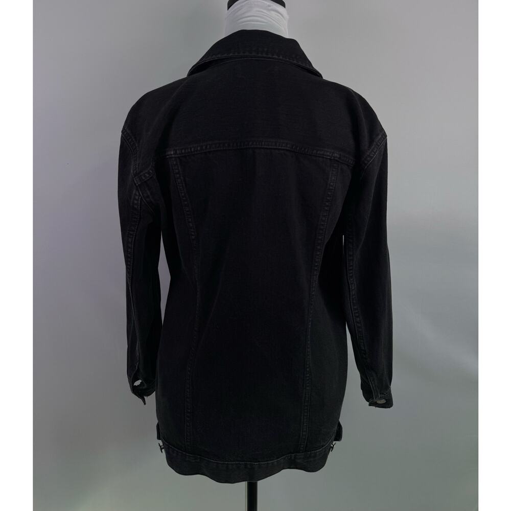 Madewell Black Denim Trucker Jacket Women’s XXS Classic Fit - Picture 3 of 8